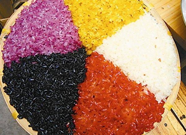 古法红糖都是忻城的特色农产品)    在忻城,有一种米饭叫五色糯米饭