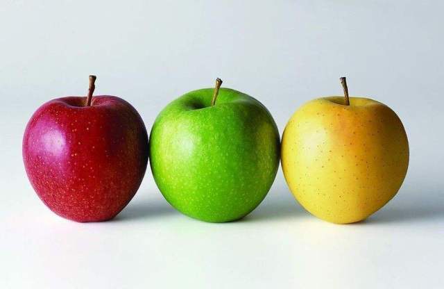 红苹果,黄苹果,青苹果的营养作用各有不同哦!
