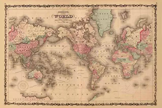 美国一所学校启用了新世界地图:整个世界都变了图片
