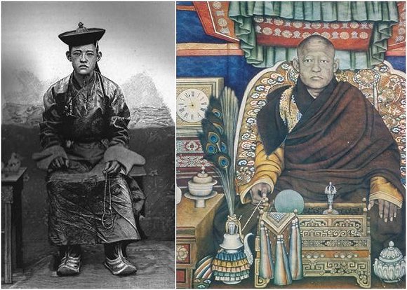 哲布尊丹巴呼图克图是藏传佛教四大活佛世 系 之一,第八世被推戴为"