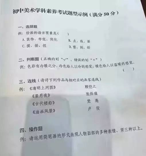 有奖互动|美术,音乐正式纳入中考!看看吃瓜群众怎么说?