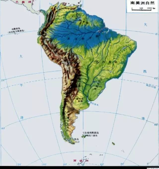 欧亚非北美南美洲地形地势