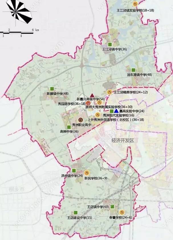 规划2020后新建学校3所    规划至2020年,嘉兴经开区共布置小学19所