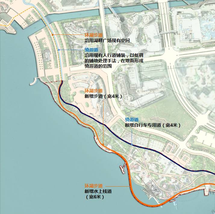 一片湖感受一座城水上浮桥骑游道16大景观新升级新出炉的金鸡湖慢行