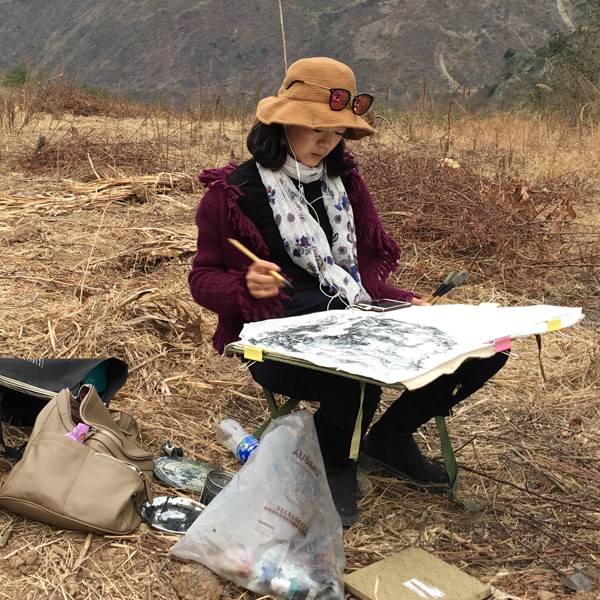 卢贞成都画院昭通地处云,贵,川三省交界处,一路走来,沿途的美景,尤其