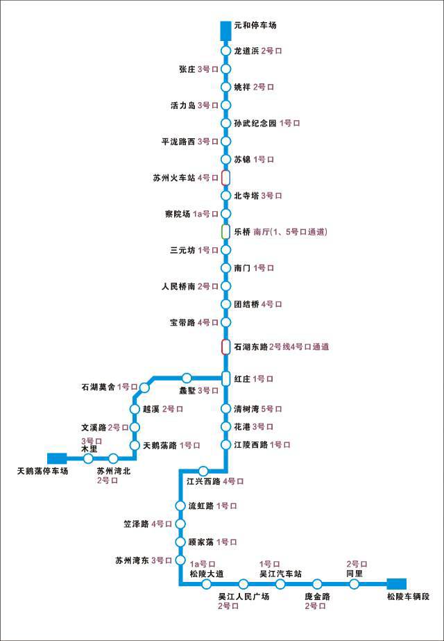 吴江地铁4号线沿途站点图,需要的朋友可以收藏!