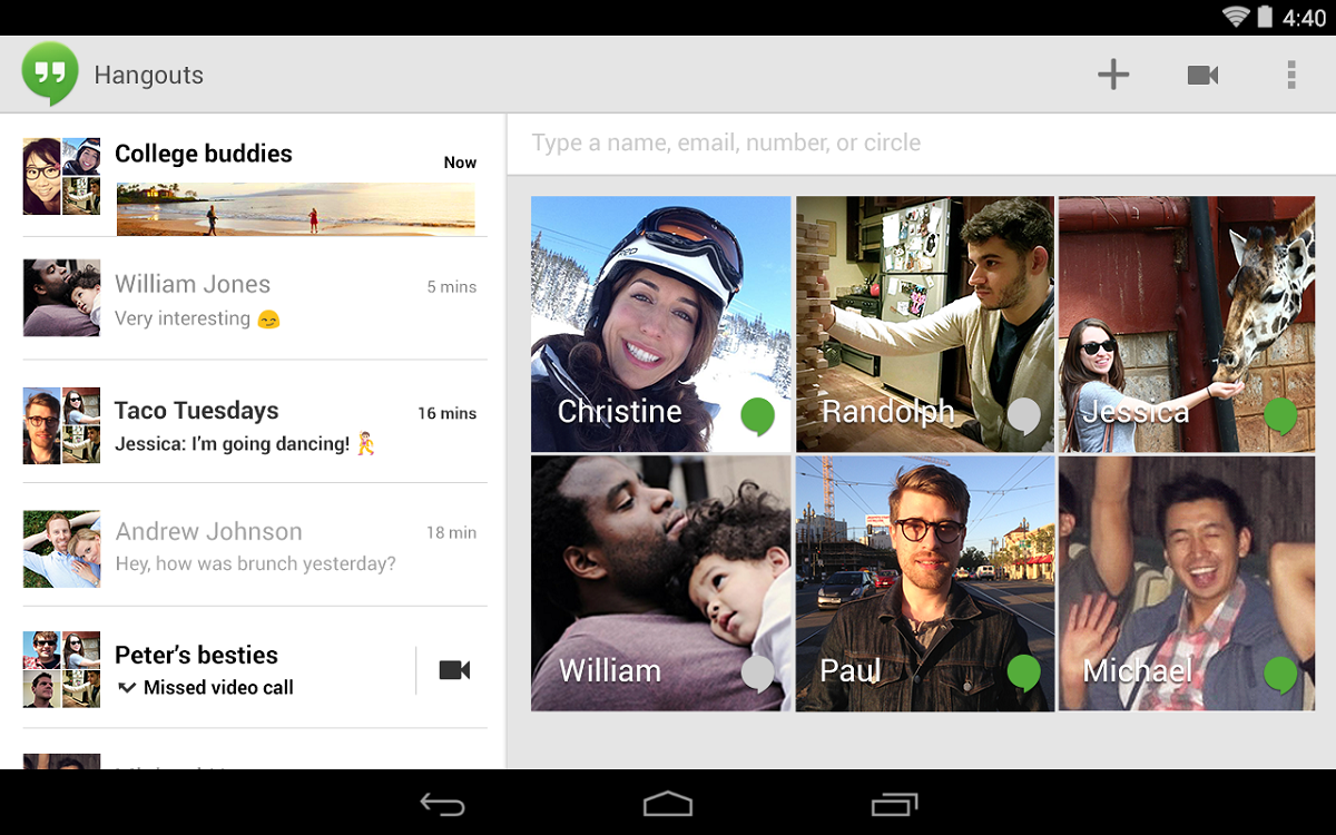 Gtalk رգHangouts λմ罻 Google ʲô