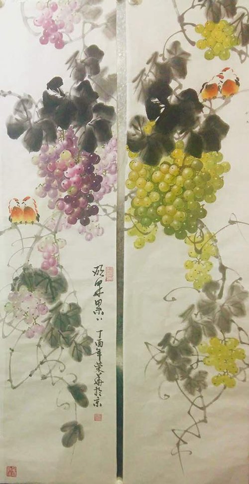 黄荣华一葡萄画家作品欣赏