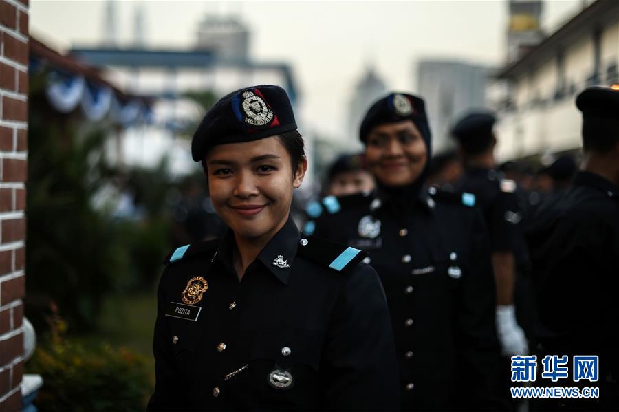 马来西亚"警察日"游行(组图)