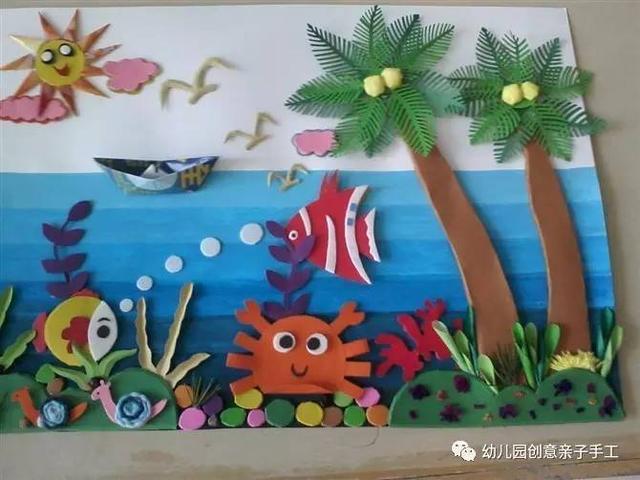 幼儿园环创之海底世界主题,丰富多彩的墙面装饰