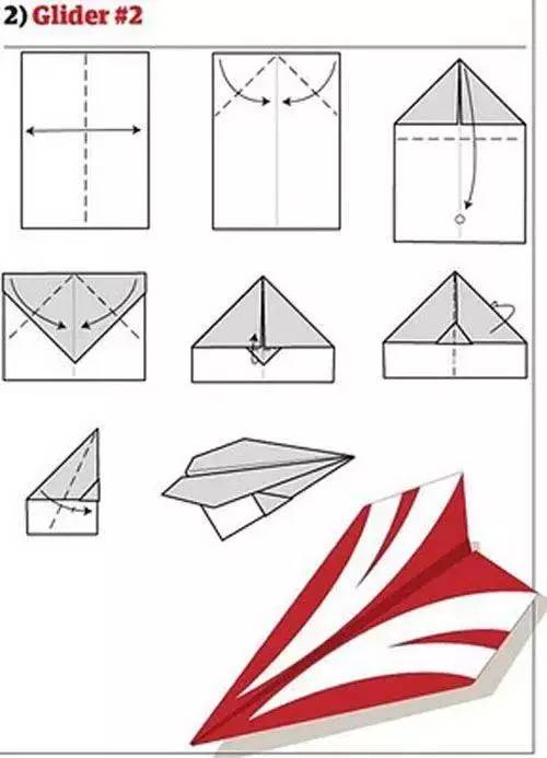 12种折折纸飞机详细教程,满足小朋友放飞花样飞机的愿望