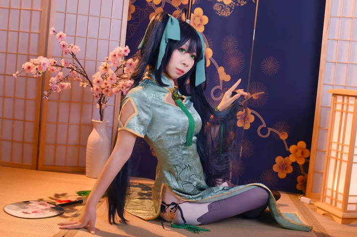 王者荣耀孙尚香同人旗袍cosplay