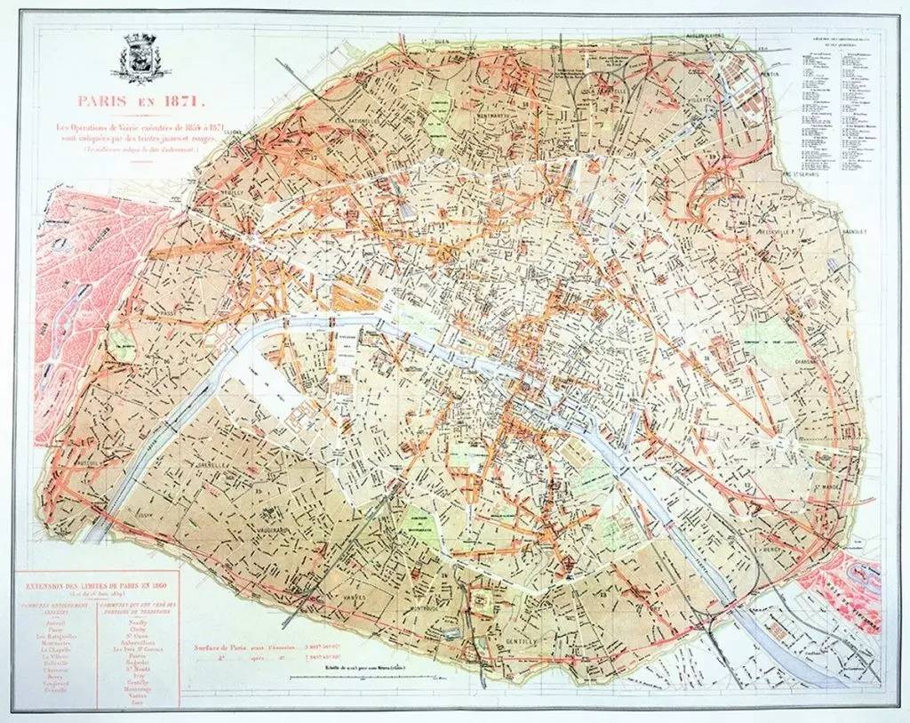 从18与19世纪地图看尽花都巴黎的城市样貌故事