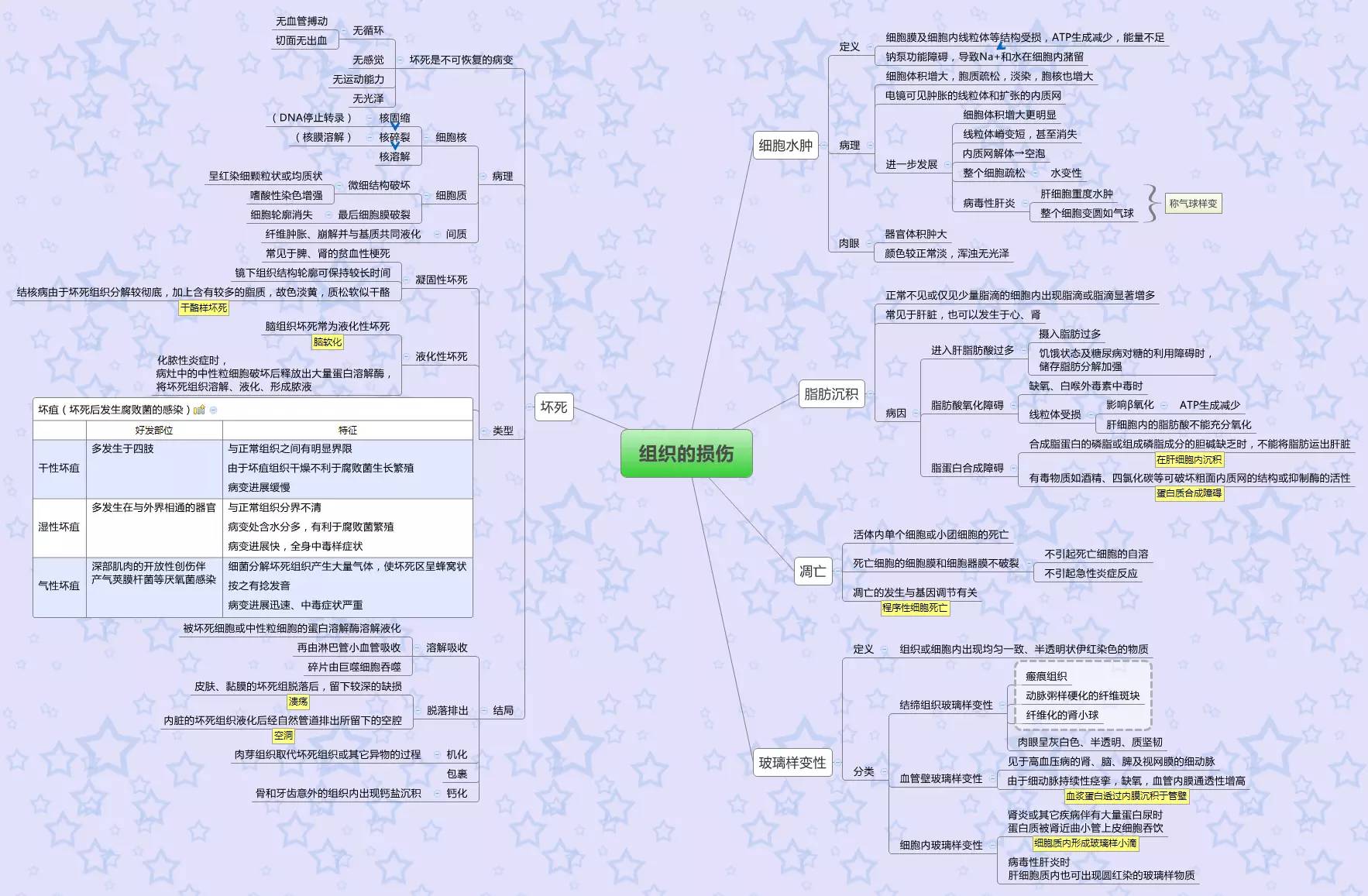 医学思维导图全套完整打印版(病理学)