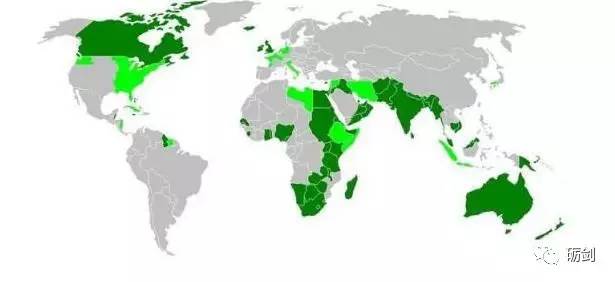 大英帝国全盛时期的地图