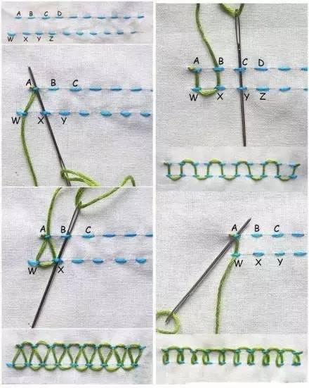 手缝针法推荐 一起做手工绣花工艺