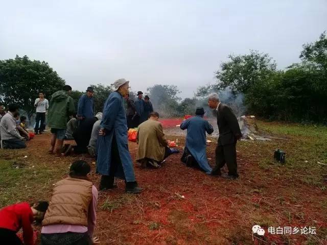 电白名墓李氏白茅祖墓群风水宝地扫墓现场超隆重