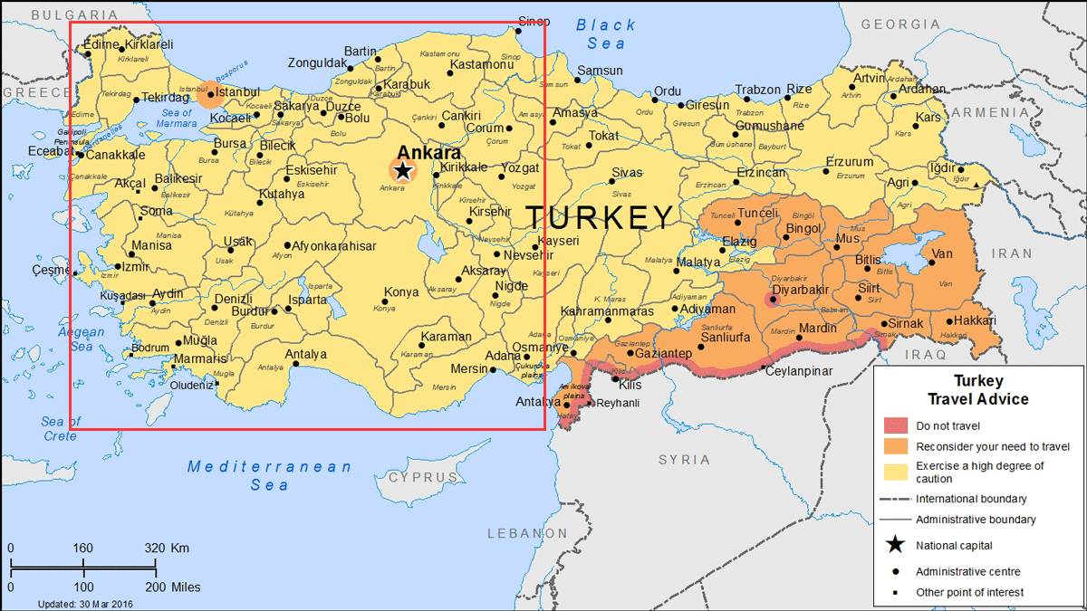 国际sos组织的评定中,土耳其也与摩洛哥(的旅行安全)属同一级别