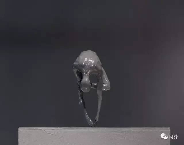 瑜伽当代抽象人物人体雕塑
