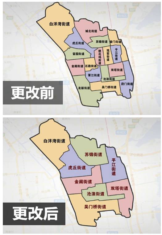 苏州行政区域划分图
