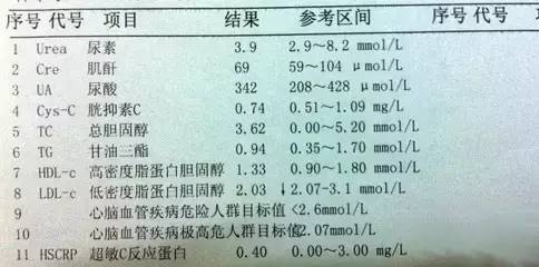 血脂化验报告究竟怎么看?