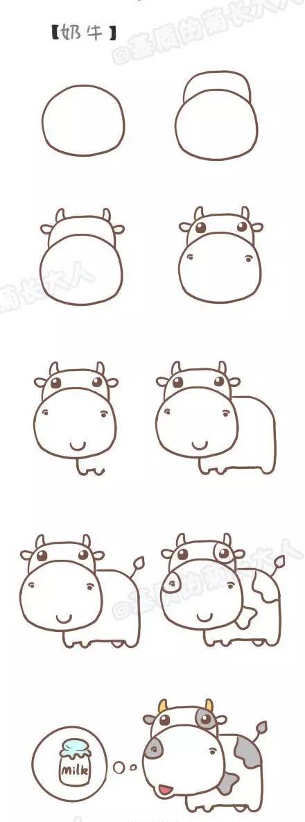一个圆圈画出n种动物,做个会画画的妈妈就是这么简单!