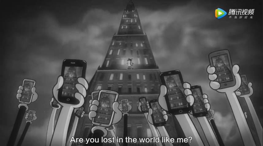 steve cutts 与美国电子音乐人 moby合作的 《are you lost in the