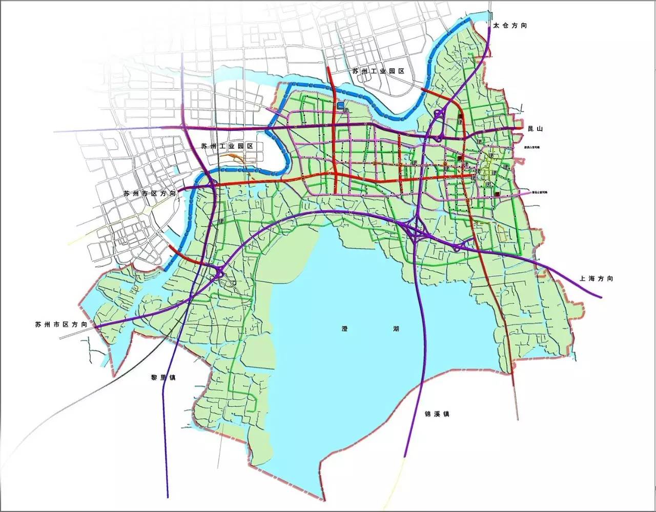 苏州市吴中区甪直镇控制性详细规划 综合交通规划图