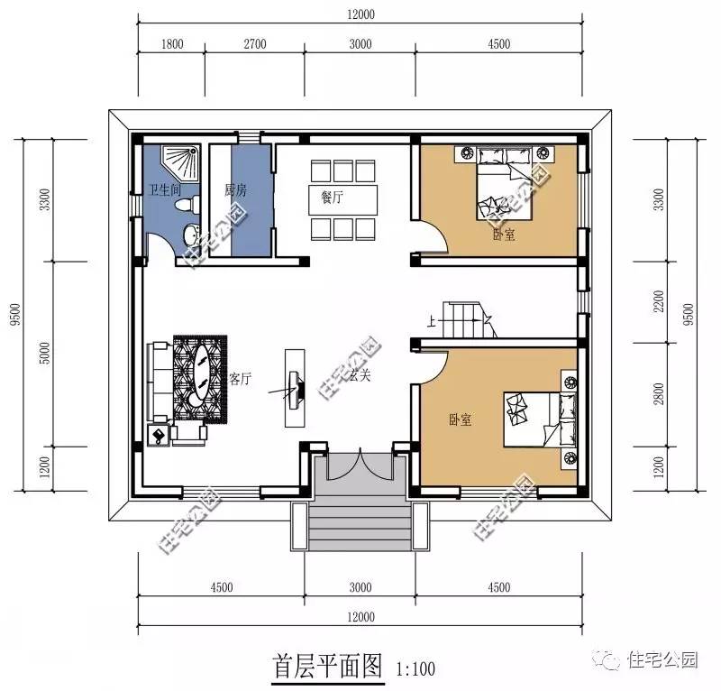 用言简意赅的设计语言,设计出最为贴合农村刚需的自建别墅户型,户型