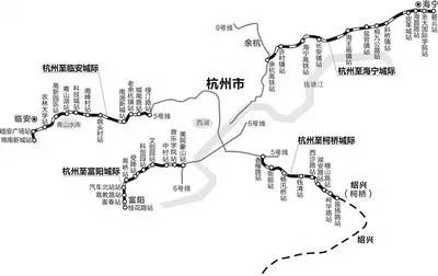 看来我们杭州的发展是要放大招了 ▲城际铁路线路图 杭富,杭临,杭海