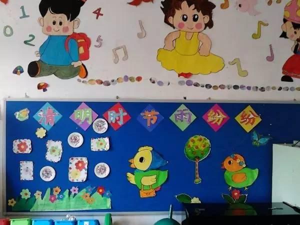 幼儿园环创之清明节主题缅怀先烈学民间习俗