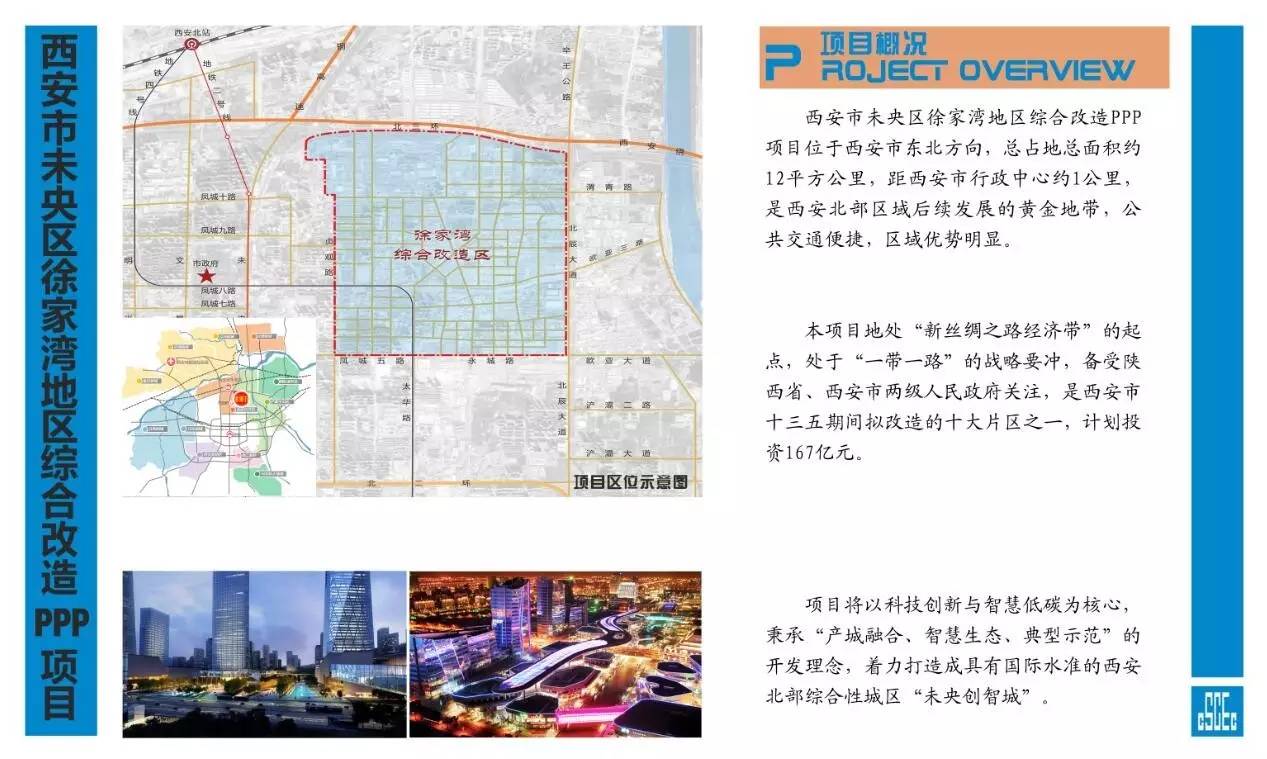 徐家湾地区综合改造ppp项目规划年限为2015年至2030年,目标是打造集