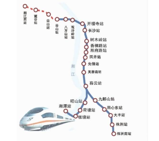 去年12月26日,长株潭城际铁路通车,但该条轨道线,还不能实现湘潭与