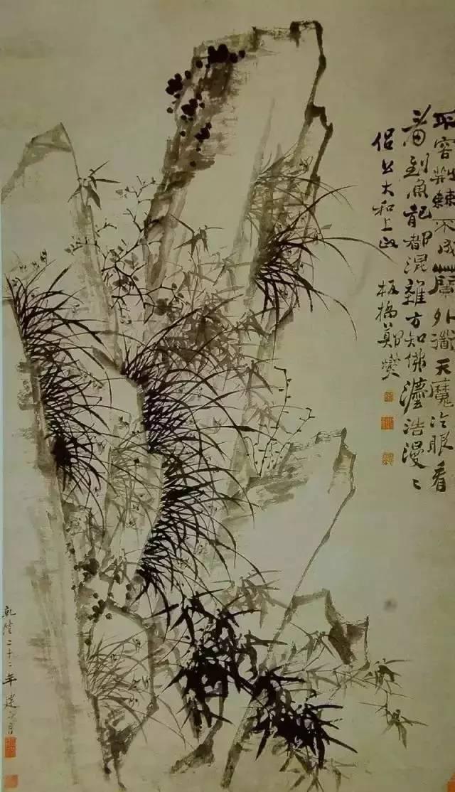 郑板桥在《郑桥桥集·题画竹》中说:"盖竹之体,瘦孤高,枝枝傲雪,节节