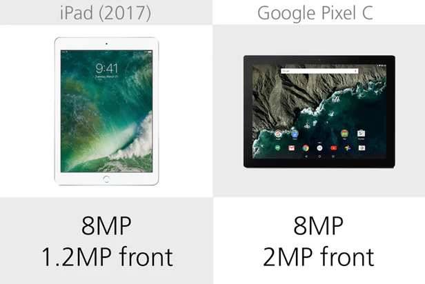 规格参数对比：苹果iPad（2017）vs谷歌PixelC