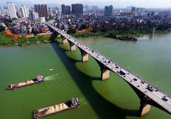 广西省贵港市领导一行考察杭萧钢构绿色装配式建筑图片