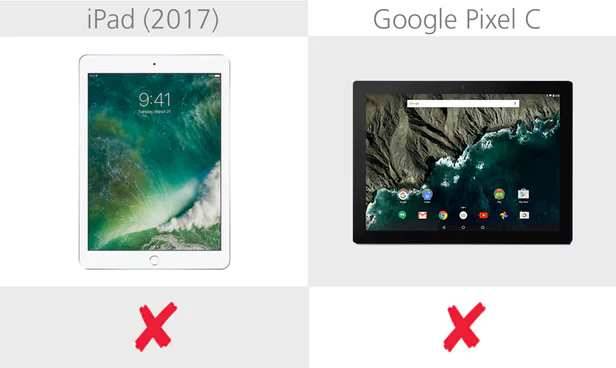 规格参数对比:苹果iPad(2017)vs谷歌Pixel C-搜