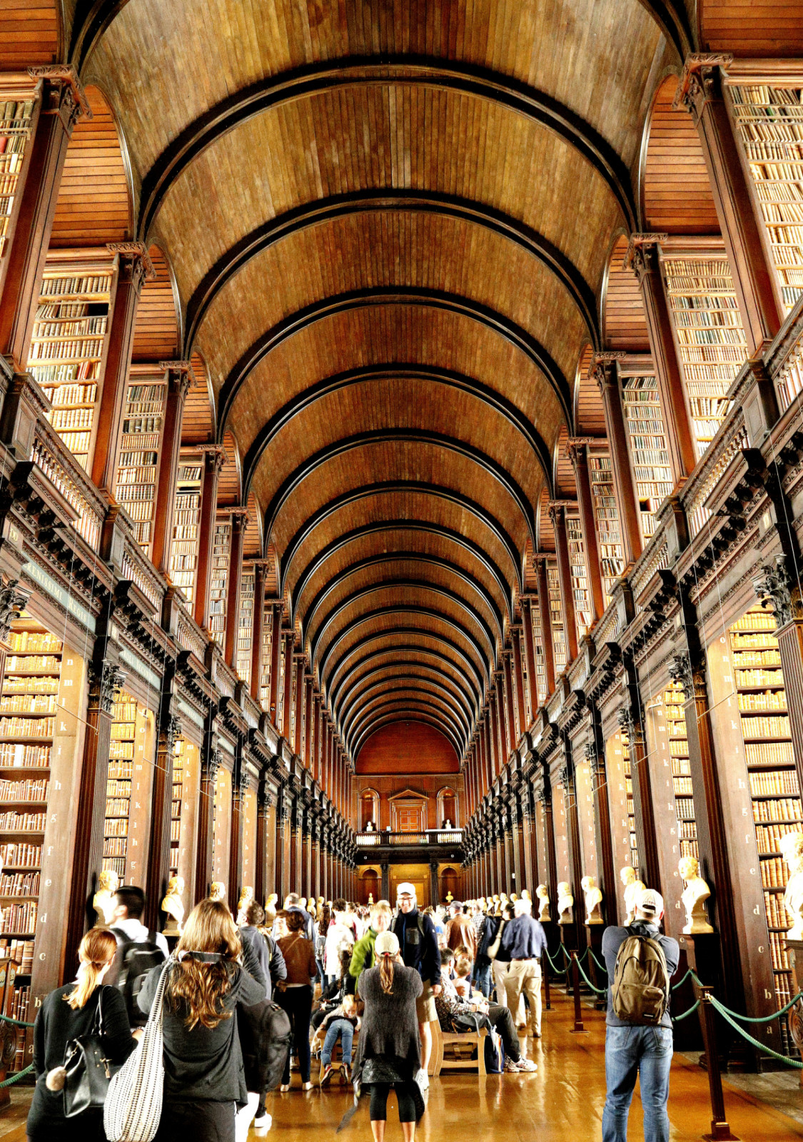 带着魔幻般感觉的爱尔兰圣三一学院图书馆