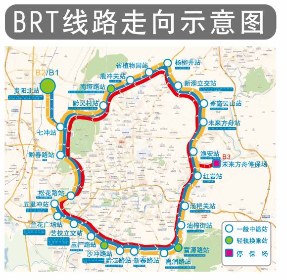 开通路线分别为:b1,b2,b3 三条路线