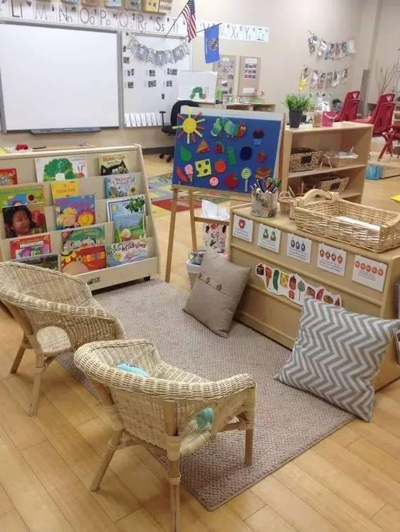 幼儿园环创之图书角,怎样的环境能让孩子安静