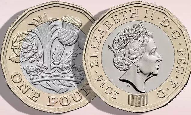 号称是世界上最难仿造的1英镑硬币本周上线,听说是中学生设计的背面