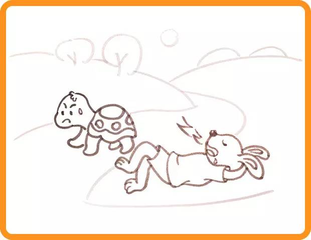 【亲子时间—学画画】龟兔赛跑
