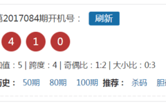 开机号 | 福彩3d第2017084期开机号