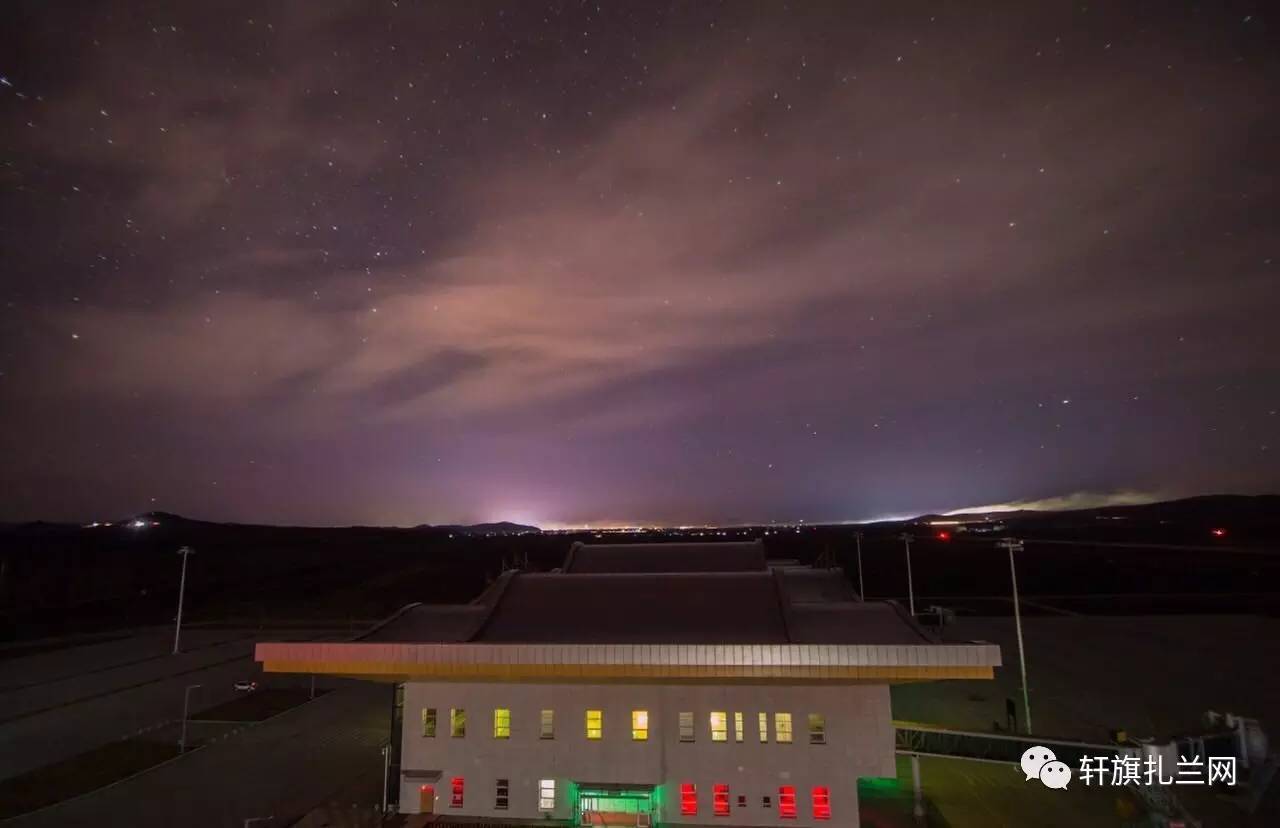 扎兰屯成吉思汗机场夜景美图新鲜出炉