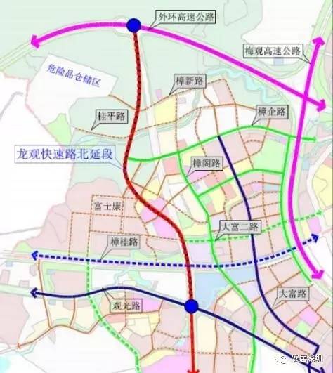 南起观光路,北接外环高速!