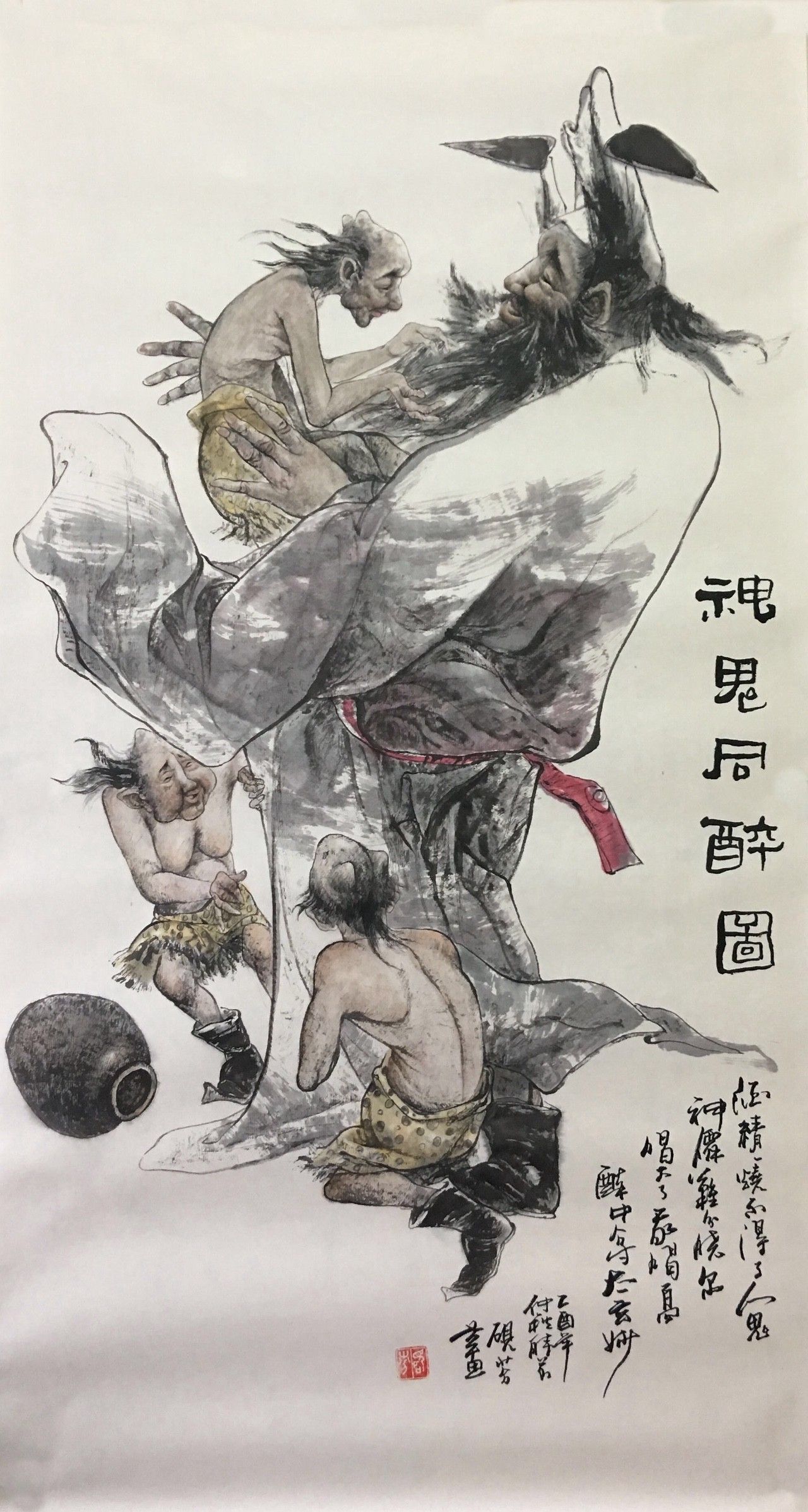 著名画家杨砚芬 | 国画人物欣赏(钟馗美图)