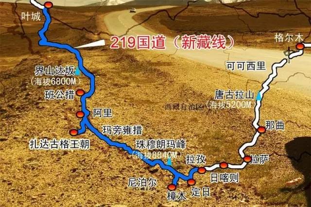 新藏线:"最西藏"的进藏路线!(附海拔/路线图)