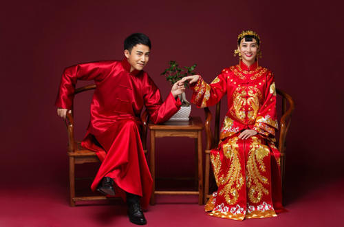 中式婚纱摄影_中式婚纱(3)