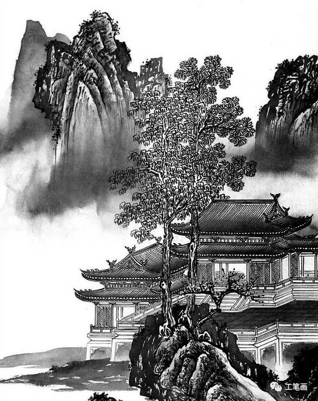 山水画简谱_高清山水画(2)