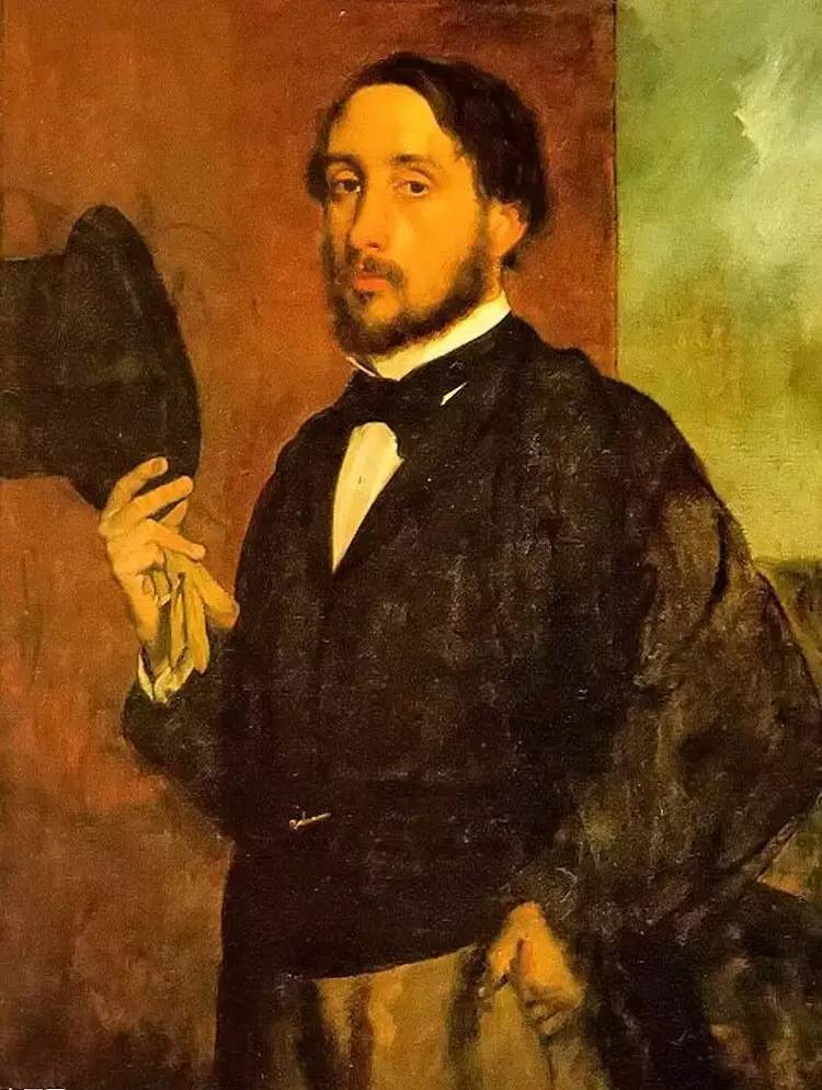 埃德加·德加(edgar degas)自画像